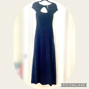 Free People Black Tiered Ruffle Maxi Dress